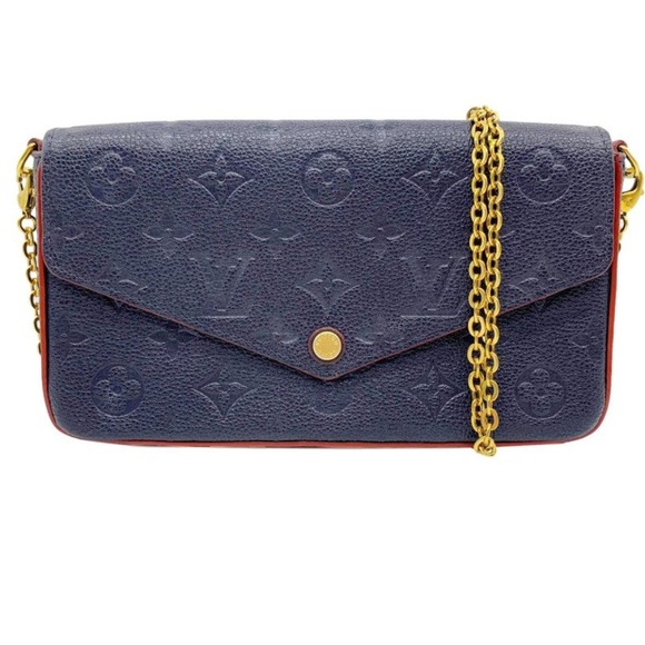 Louis Vuitton Handbags - Louis Vuitton Pochette Felicie Chain Wallet Marine
